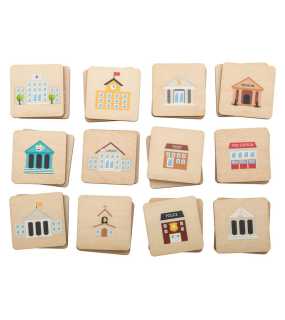 | Pexeso, budovy > D