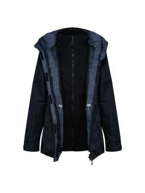 Dámska bunda(REGATTA WOMEN'S BENSON III-3 IN 1 JACKET)>modrá(navy)/modrá(navy)>M