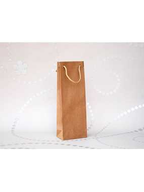 Papierová taška (FLEXI LINE) > hnedá > 12x9x40 cm