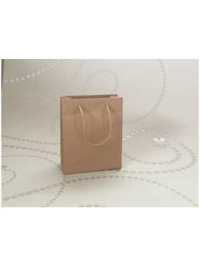 Papierová taška (FLEXI LINE) > hnedá > 16x8x25 cm