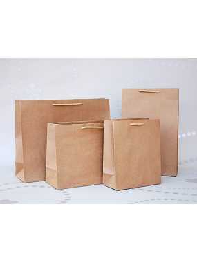 Papierová taška (FLEXI LINE) > hnedá > 38x12x31 cm