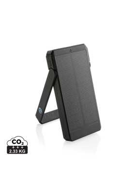 Solárna powerbanka Skywave 10 000 mAh z RCS recykl. plastu > čierna