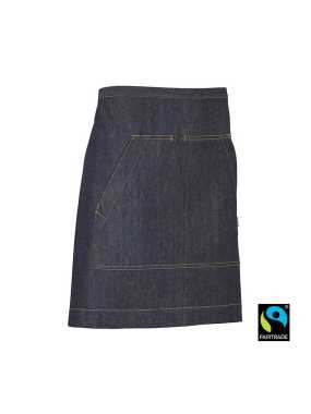 Unisex zástera (COTTOVER WAIST APRON SHORT) > modrá (dark)