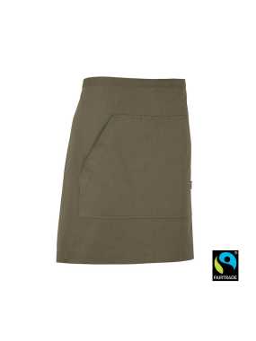 Unisex zástera (COTTOVER WAIST APRON SHORT) > zelená (dark olive)