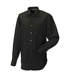 Pánska košeľa(Long Sleeve Tencel® Corporate RUSSELL) > čierna > L