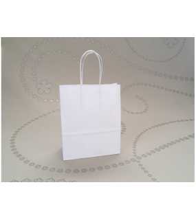 Papierová taška (STYLE LINE) > biela > 14x8x21 cm