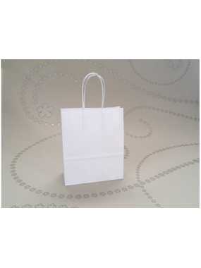 Papierová taška (STYLE LINE) > biela > 14x8x21 cm