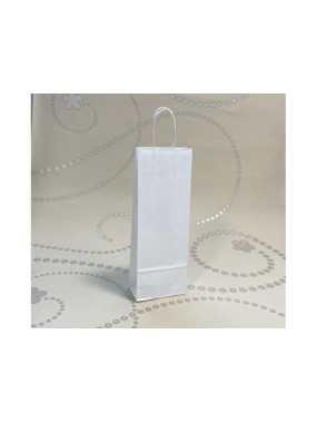 Papierová taška (STYLE LINE) > biela > 14x8x39 cm