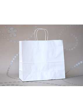 Papierová taška (STYLE LINE) > biela > 35x14x26 cm
