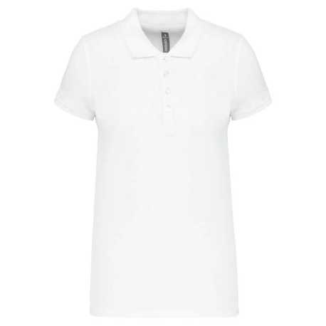 Dámska polokošeľa(KARIBAN LADIES’ PIQUÉ SHORT SLEEVE POLO SHIRT) > biela > 2XL