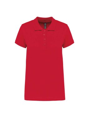 Dámska polokošeľa(KARIBAN LADIES’ PIQUÉ SHORT SLEEVE POLO SHIRT) > červená > L