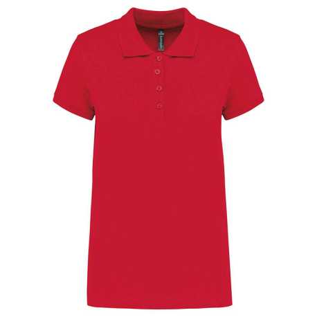 Dámska polokošeľa(KARIBAN LADIES’ PIQUÉ SHORT SLEEVE POLO SHIRT) > červená > 2XL