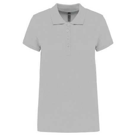 Dámska polokošeľa(KARIBAN LADIES’ PIQUÉ SHORT SLEEVE POLO SHIRT) > šedá (snow) > XS