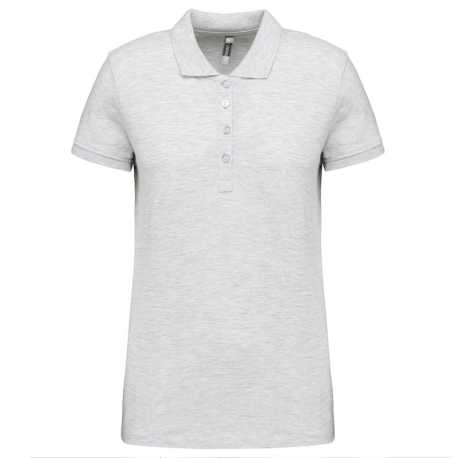 Dámska polokošeľa(KARIBAN LADIES’ PIQUÉ SHORT SLEEVE POLO SHIRT)>šedá (ash heather)>XS
