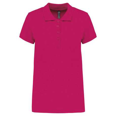 Dámska polokošeľa(KARIBAN LADIES’ PIQUÉ SHORT SLEEVE POLO SHIRT)>ružová (fuchsia)>XS