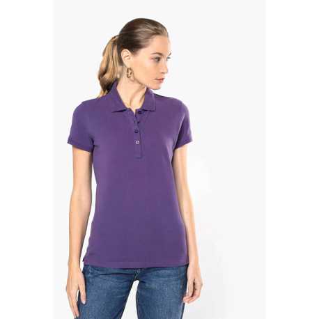 Dámska polokošeľa(KARIBAN LADIES’ PIQUÉ SHORT SLEEVE POLO SHIRT) > čierna > M