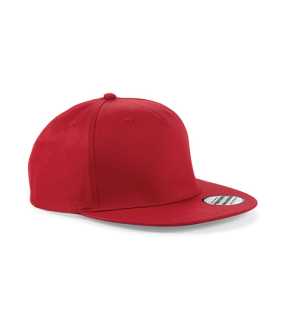 5 panelová unisex šiltovka (Beechfield 5 Panel Snapback Rapper Cap) > červená(classic)