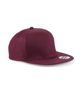 5 panelová unisex šiltovka (Beechfield 5 Panel Snapback Rapper Cap) > črevená (burgundy)