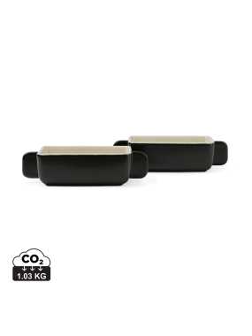 Sada malých misiek na pečenie 2ks VINGA Monte > čierna