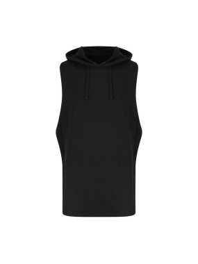 Pánska mikina (Just Cool URBAN SLEEVEESS MUSCLE HOODIE) > čierna (jet) > L