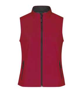 Dámska vesta (JN Ladies Promo Softshell Vest) > červená / čierna > M