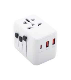 Cestovný adaptér > biela