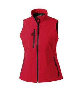 Dámska softshell vesta(Soft Shell Gilet RUSSELL) > červená > XL