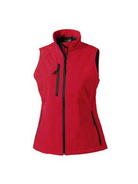 Dámska softshell vesta(Soft Shell Gilet RUSSELL) > červená > XL