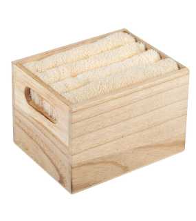 Sada uterákov v drevenom boxe > béžová