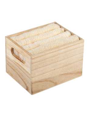 Sada uterákov v drevenom boxe > béžová