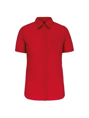 Dámska košeľa (KARIBAN LADIES SHORT SLEEVE SHIRT) > červená (classic) > M