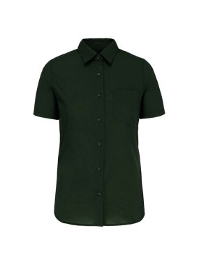Dámska košeľa (KARIBAN LADIES SHORT SLEEVE SHIRT) > zelená (forest) > M