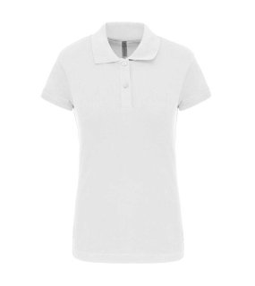 Dámska polokošeľa (KARIBAN LADIES SHORT SLEEVE POLO SHIRT) > biela > M