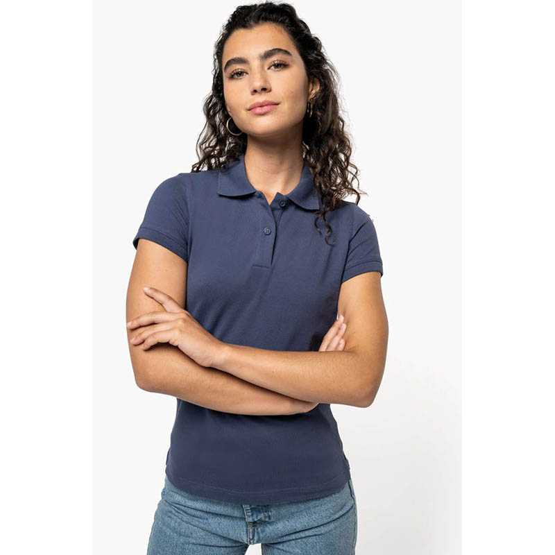 Dámska polokošeľa (KARIBAN LADIES SHORT SLEEVE POLO SHIRT) > biela > L