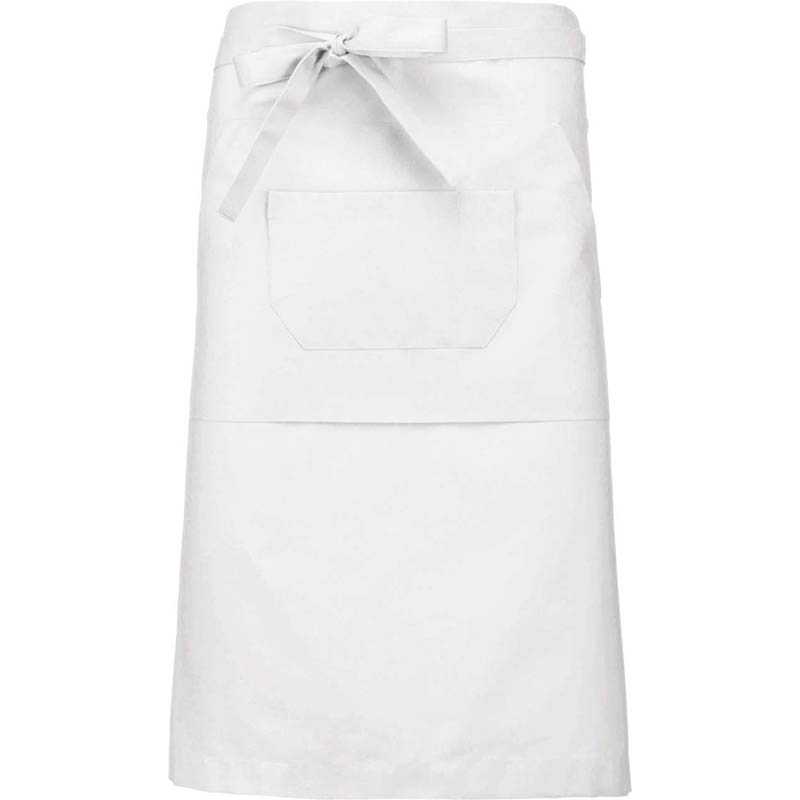 Zástera (Kariban POLYCOTTON MID-LENGTH APRON) > biela