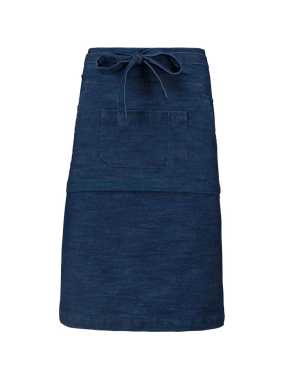 Zástera (Kariban POLYCOTTON MID-LENGTH APRON) > modrá (denim)