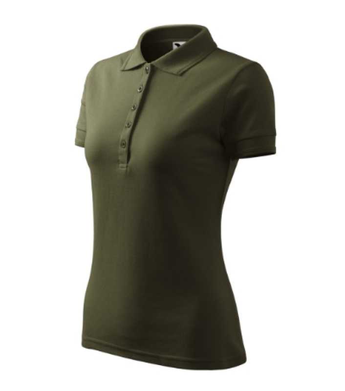 Dámska polokošeľa (MALFINI Pique polo 200) > zelená (military) > XS