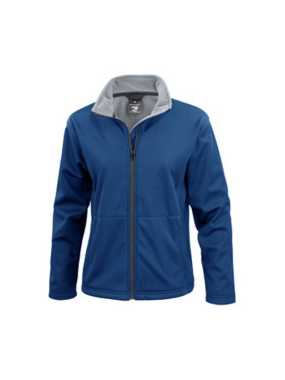 Dámska bunda (RESULT CORE LADIES SOFT SHELL JACKET) > modrá (navy) > M