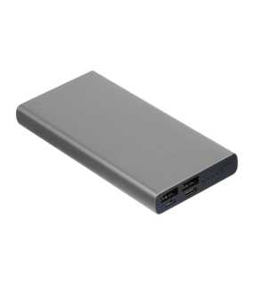 Power Bank z recyklovaného hliníka, 10.000 mAh > šedá