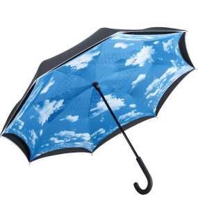 Dáždnik (FARE Regular umbrella Contrary) > čierna / cloud design