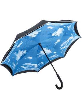Dáždnik (FARE Regular umbrella Contrary) > čierna / cloud design