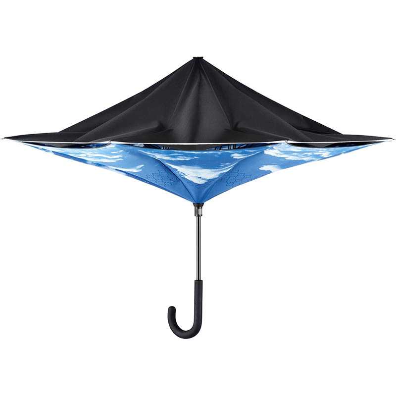 Dáždnik (FARE Regular umbrella Contrary) > čierna / cloud design