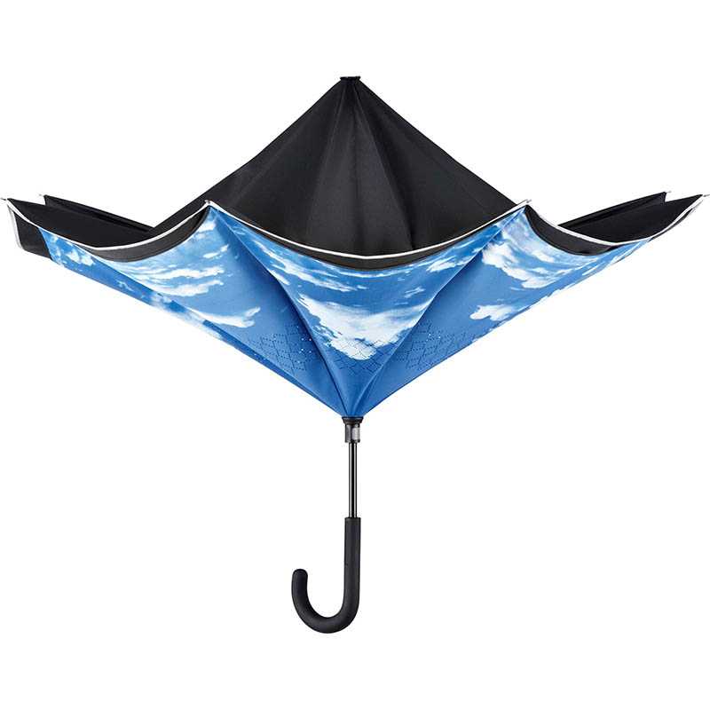 Dáždnik (FARE Regular umbrella Contrary) > čierna / cloud design