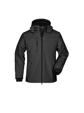 Pánska softshell bunda (JN Men s Winter Softshell Jacket) > čierna > 4XL