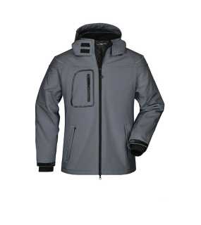 Pánska softshell bunda (JN Men s Winter Softshell Jacket) > šedá (carbon) > L