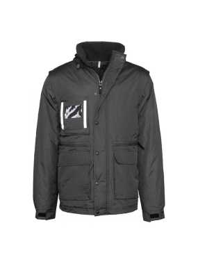 Unisex bunda (DETACHABLE-SLEEVED WORKWEAR PARKA) > čierna > 2XL