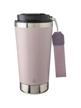 Termopohár z recyklovaného nerezu 500ml > ružová (pastel)