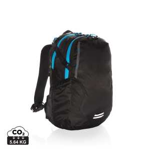 Stredný 26L turistický ripstop batoh Explorer > čierna / modrá