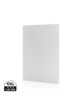 Kamenný poznámkový blok A5 Impact s mäkkou väzbou > biela