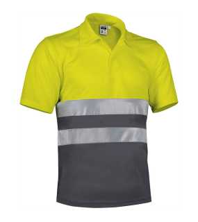 Pánska polokošeľa (BUILD) > žltá (neon) / šedá (charcoal) > XL